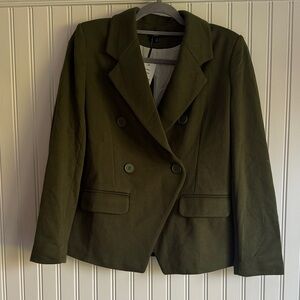 Gibsonlook Olive Green Double-Breasted Women's Jacket
